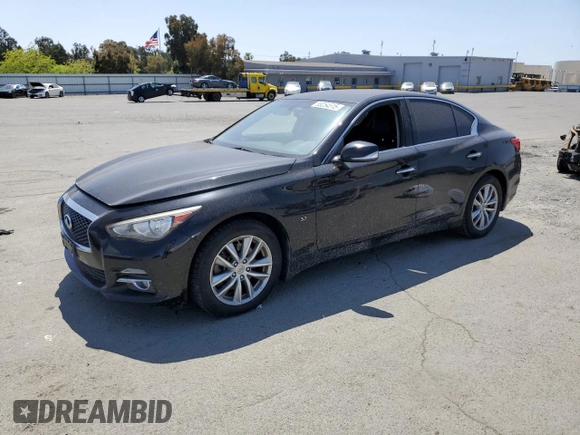 2015 Infiniti Q50 Premium z VIN JN1BV7AR0FM393311, wystawiony jako Copart lot #55254515 z przebiegiem 206 120 mil mil oraz Szkoda całkowita • Salvage title. Historia ofert i sprzedaży dostępna na DreamBid. Obrazek 1.