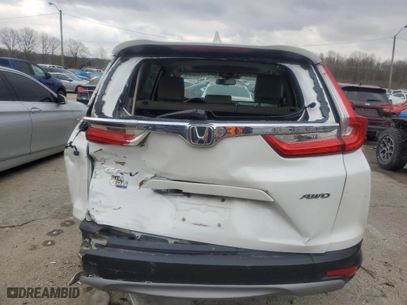 2019 Honda CR-V EX-L with VIN 7FARW2H81KE014008, listed as a Copart auction lot 41738625 with 91,556 mi miles and Salvage Title. Bid and sale history available at carsss.com. Image 6.