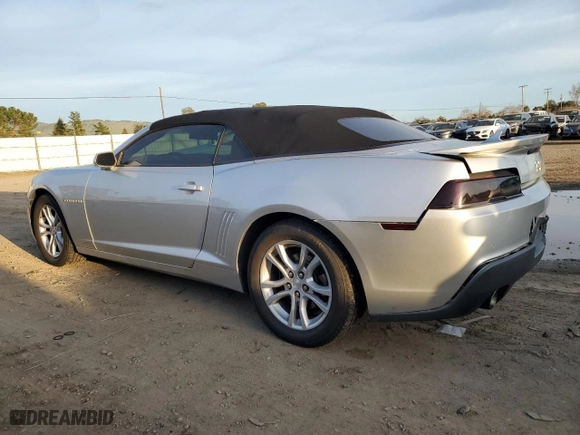 2014 Chevrolet Camaro LT with VIN 2G1FB3D31E9127128, listed as a Copart auction lot 45970155 with 123,371 mi miles and Salvage Title. Bid and sale history available at carsss.com. Image 2.