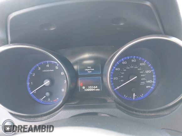 2015 Subaru Outback Limited with VIN 4S4BSAJCXF3350840, listed as a IAAI auction lot 41994022 with 109,994 mi miles and . Bid and sale history available at DreamBid. Image 7.