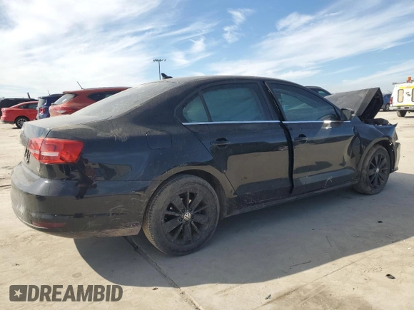 2015 Volkswagen Jetta Sedan 1.8T SE w/Connectivity with VIN 3VWD07AJXFM275671, listed as a Copart auction lot 88924785 with 0 mi miles and Clean Title. Bid and sale history available at carsss.com. Image 3.