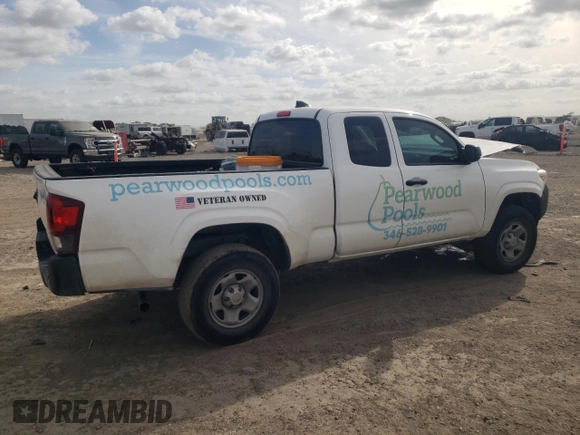 2023 Toyota Tacoma SR with VIN 3TYRX5GN2PT083718, listed as a Copart auction lot 49546035 with 23,005 mi miles and Salvage title. Bid and sale history available at DreamBid. Image 3.