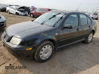 2002 Volkswagen Jetta GLS with VIN 3VWSB69M92M133039, listed as a Copart auction lot 60540165 with 128,732 mi miles and Salvage title. Bid and sale history available at DreamBid. Image 1.