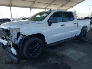 2022 Chevrolet Silverado 1500 Custom with VIN 3GCPDBEK5NG562651, listed as a IAAI auction lot 41539993 with 28,952 mi miles. Bid and sale history available at carsss.com. Image 2.