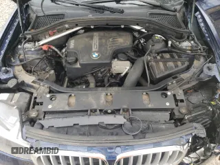 2017 BMW X3 xDrive28i with VIN 5UXWX9C55H0T14187, listed as a Copart auction lot 55049325 with 173,346 mi miles and Salvage Title. Bid and sale history available at DreamBid. Image 12.