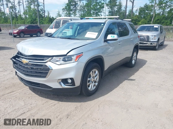 2020 Chevrolet Traverse LT Cloth with VIN 1GNERGKW0LJ306000, listed as a IAAI auction lot 42090962 with 50,559 mi miles. Bid and sale history available at carsss.com. Image 2.