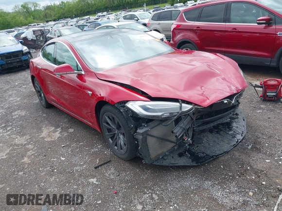 2018 Tesla Model S 75D with VIN 5YJSA1E21JF275546, listed as a IAAI auction lot 42061595 with Not Provided miles and . Bid and sale history available at DreamBid. Image 1.