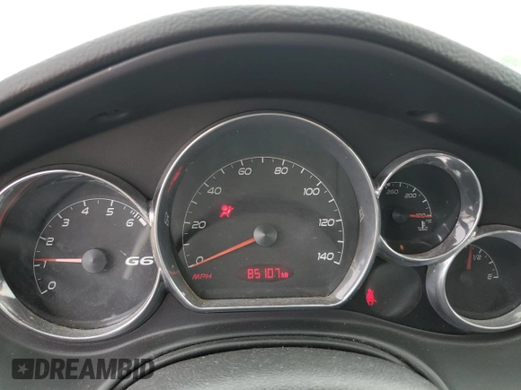 2005 Pontiac G6 GT with VIN 1G2ZH548154178288, listed as a Copart auction lot 59656875 with 85,107 mi miles and Salvage title. Bid and sale history available at DreamBid. Image 9.