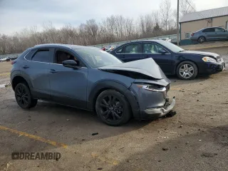 2023 Mazda CX-30 S Carbon Edition with VIN 3MVDMBCM8PM530335, listed as a Copart auction lot 43422075 with Not Provided miles and Salvage Title. Bid and sale history available at DreamBid. Image 4.