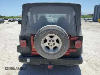 1998 Jeep Wrangler SE with VIN 1J4FY29P8WP805107, listed as a Copart auction lot 53324475 with 156,831 mi miles and Salvage Title. Bid and sale history available at carsss.com. Image 6.
