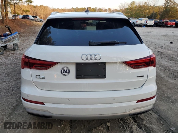 2020 Audi Q3 Premium with VIN WA1AECF38L1011684, listed as a Copart auction lot 36844563 with 70,503 mi miles. Bid and sale history available at carsss.com. Image 6.