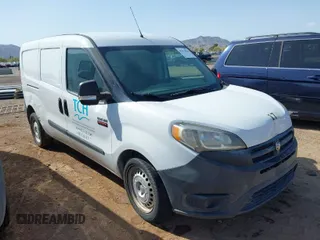2016 Ram ProMaster City Cargo Tradesman with VIN ZFBERFAT5G6B87739, listed as a IAAI auction lot 41952850 with 65,046 mi miles. Bid and sale history available at carsss.com. Image 1.