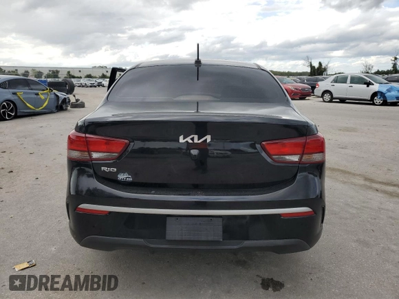 2022 Kia Rio LX with VIN 3KPA24AD0NE487884, listed as a Copart auction lot 72513084 with 48,124 mi miles and Non Repairable. Bid and sale history available at DreamBid. Image 6.