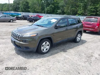 2015 Jeep Cherokee Sport with VIN 1C4PJLAB0FW660722, listed as a IAAI auction lot 42480650 with 272,396 mi miles and . Bid and sale history available at DreamBid. Image 2.