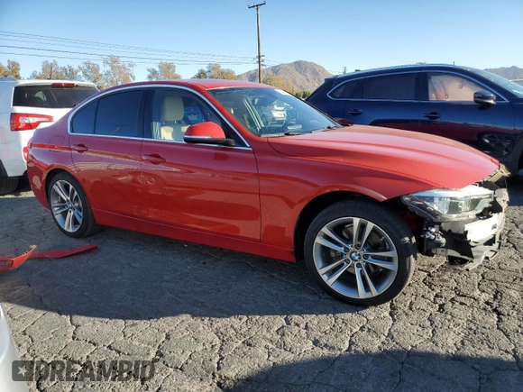 2018 BMW 3 Series 330i with VIN WBA8B9C59JEE83257, listed as a Copart auction lot 84480014 with 47,365 mi miles and Salvage title. Bid and sale history available at DreamBid. Image 4.