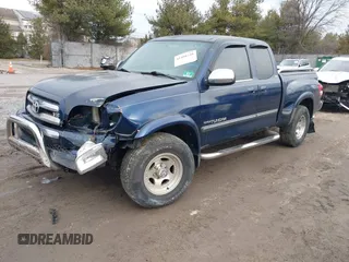 2003 Toyota Tundra SR5 with VIN 5TBBT44143S388838, listed as a IAAI auction lot 41498748 with 180,937 mi miles and . Bid and sale history available at carsss.com. Image 2.