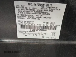 2018 Ford Flex SEL z VIN 2FMGK5C83JBA11464, wystawiony jako IAAI lot #41556720 z przebiegiem 70 455 mil mil oraz . Historia ofert i sprzedaży dostępna na DreamBid. Obrazek 9.