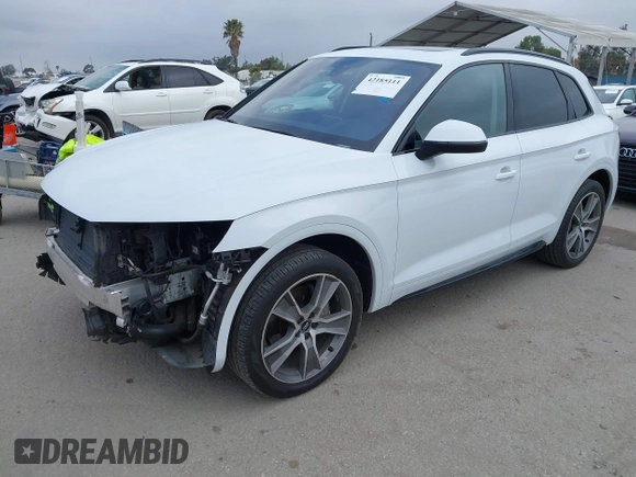 2020 Audi Q5 Premium Plus with VIN WA1BNAFY3L2098991, listed as a IAAI auction lot 42185111 with 94,758 mi miles and . Bid and sale history available at DreamBid. Image 18.