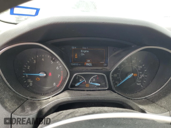 2018 Ford Focus SE with VIN 1FADP3F21JL316763, listed as a Copart auction lot 50241445 with 104,830 mi miles and Salvage Title. Bid and sale history available at carsss.com. Image 9.