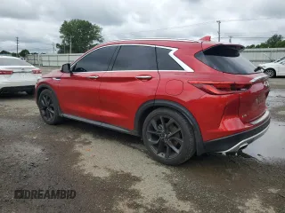 2020 Infiniti QX50 Sensory z VIN 3PCAJ5M37LF114330, wystawiony jako Copart lot #58788595 z przebiegiem 50 754 mil mil oraz Szkoda całkowita • Salvage title. Historia ofert i sprzedaży dostępna na DreamBid. Obrazek 2.