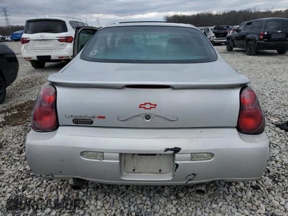 2003 Chevrolet Monte Carlo SS with VIN 2G1WX12K039142152, listed as a Copart auction lot 47312185 with Not provided miles and Salvage title. Bid and sale history available at DreamBid. Image 6.