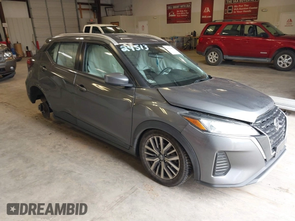 2021 Nissan Kicks SV with VIN 3N1CP5CV7ML469515, listed as a IAAI auction lot 41629851 with 82,604 mi miles and . Bid and sale history available at DreamBid. Image 1.