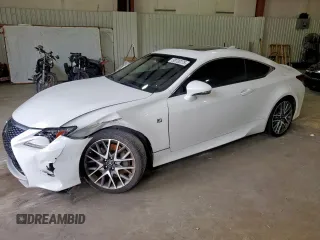 2017 Lexus RC 200t with VIN JTHHA5BC5H5005809, listed as a Copart auction lot 58730775 with 95,659 mi miles and Salvage title. Bid and sale history available at DreamBid. Image 1.
