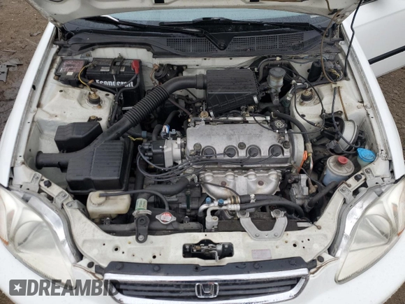 1998 Honda Civic LX with VIN 2HGEJ6676WH603129, listed as a Copart auction lot 52285505 with 49,646 mi miles and Salvage Title. Bid and sale history available at DreamBid. Image 11.