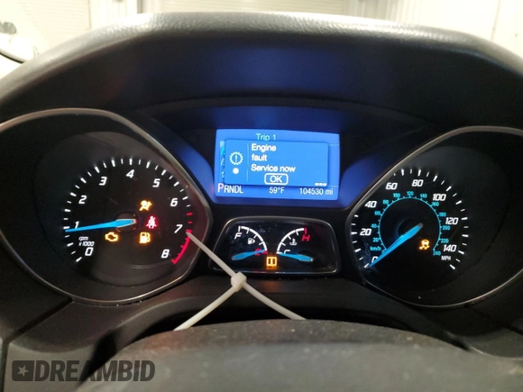 2013 Ford Focus SE with VIN 1FADP3F26DL113291, listed as a Copart auction lot 52870855 with 104,530 mi miles and Clean Title. Bid and sale history available at carsss.com. Image 9.