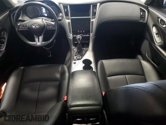 2020 Infiniti Q50 Luxe z VIN JN1EV7AP9LM202945, wystawiony jako Copart lot #54520065 z przebiegiem 87 689 mil mil oraz Szkoda całkowita • Salvage title. Historia ofert i sprzedaży dostępna na DreamBid. Obrazek 8.