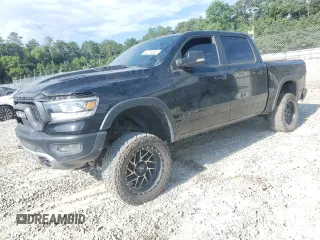 2019 Ram 1500 Rebel with VIN 1C6SRFLT8KN592638, listed as a Copart auction lot 64278865 with 188,495 mi miles and Clean title. Bid and sale history available at DreamBid. Image 1.