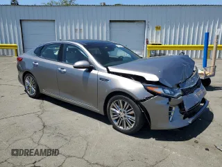 2017 Kia Optima SX Limited with VIN 5XXGV4L26HG138933, listed as a Copart auction lot 55078945 with 53,175 mi miles and Salvage title. Bid and sale history available at DreamBid. Image 4.