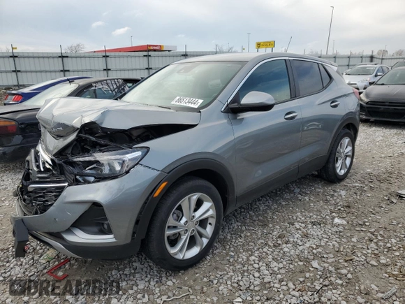 2023 Buick Encore GX Preferred with VIN KL4MMBS21PB151955, listed as a Copart auction lot 86513444 with 23,774 mi miles and Salvage title. Bid and sale history available at DreamBid. Image 1.