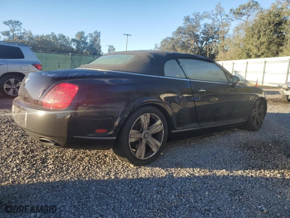 2008 Bentley Continental GT with VIN SCBDR33W78C056846, listed as a Copart auction lot 76650424 with NaN miles and Salvage Title. Bid and sale history available at carsss.com. Image 3.