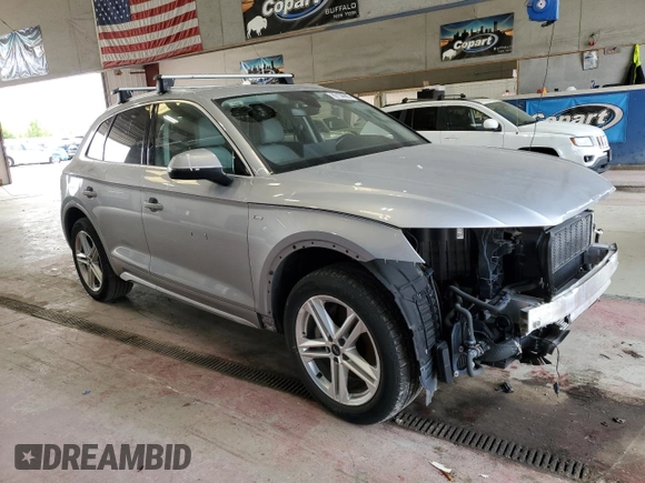 2021 Audi Q5 Premium with VIN WA1G2AFY9M2048564, listed as a Copart auction lot 89156695 with 59,950 mi miles and Salvage title. Bid and sale history available at DreamBid. Image 4.