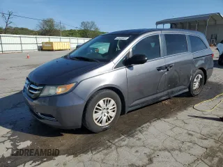 2015 Honda Odyssey LX with VIN 5FNRL5H25FB009675, listed as a Copart auction lot 53030325 with 154,319 mi miles and Salvage Title. Bid and sale history available at DreamBid. Image 1.