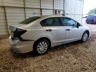 2013 Honda Civic Sdn LX with VIN 19XFB2F5XDE273415, listed as a Copart auction lot 52092405 with 245,502 mi miles and Salvage Title. Bid and sale history available at carsss.com. Image 3.