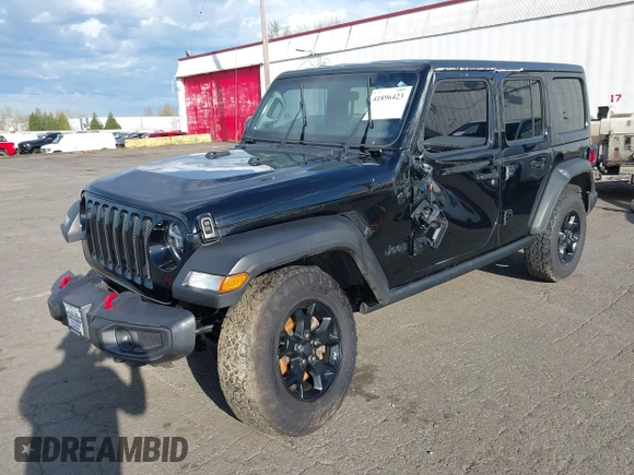 2021 Jeep Wrangler Unlimited Willys с VIN 1C4HJXDM0MW683276, выставлен на аукционе IAAI как лот 41896423 с пробегом 70 935 миль миль и . История ставок и продаж доступна на DreamBid. Изображение 18.