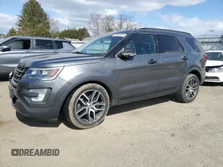 2016 Ford Explorer Sport with VIN 1FM5K8GT1GGA42687, listed as a Copart auction lot 50584925 with 117,190 mi miles and Salvage Title. Bid and sale history available at carsss.com. Image 1.