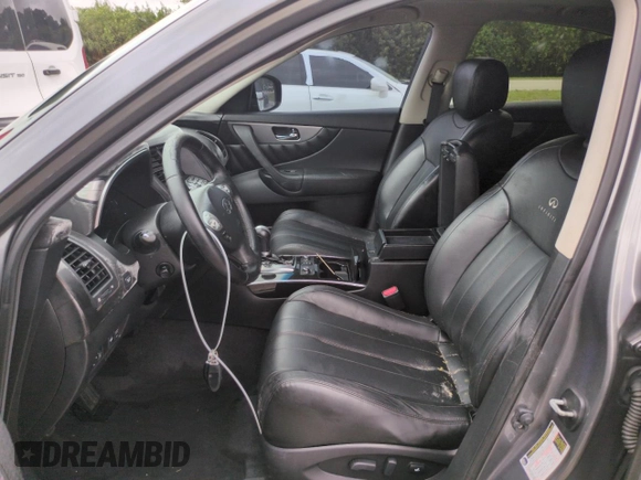 2012 Infiniti FX35 with VIN JN8AS1MU7CM120316, listed as a Copart auction lot 75073144 with 0 mi miles and Salvage Title. Bid and sale history available at carsss.com. Image 7.