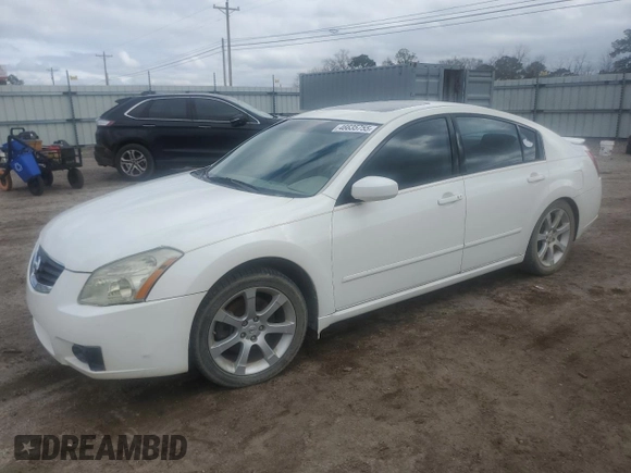 2008 Nissan Maxima 3.5 SE with VIN 1N4BA41E68C824687, listed as a Copart auction lot 46635755 with 222,075 mi miles and Salvage Title. Bid and sale history available at carsss.com. Image 1.