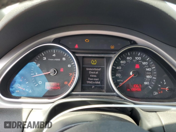 2010 Audi Q7 Premium Plus с VIN WA1LYAFE8AD007359, выставлен на аукционе Copart как лот 59282955 с пробегом 130 496 миль миль и Чистый • Clean title. История ставок и продаж доступна на DreamBid. Изображение 9.