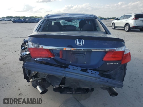 2013 Honda Accord Sport with VIN 1HGCR2F5XDA216408, listed as a Copart auction lot 54956235 with 151,112 mi miles and Salvage Title. Bid and sale history available at DreamBid. Image 6.