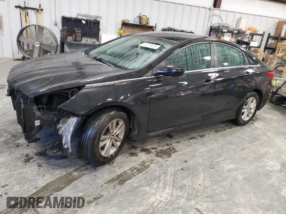 2014 Hyundai Sonata GLS with VIN 5NPEB4AC7EH941360, listed as a Copart auction lot 44618495 with 106,247 mi miles and Salvage Title. Bid and sale history available at carsss.com. Image 1.