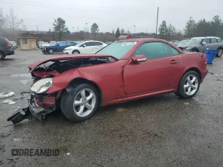 2002 Mercedes-Benz SLK 320 with VIN WDBKK65F62F237660, listed as a Copart auction lot 45217735 with 189,769 mi miles and Salvage title. Bid and sale history available at DreamBid. Image 1.