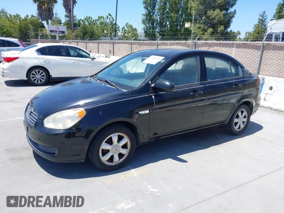 2007 Hyundai Accent GLS with VIN KMHCN46C67U091183, listed as a IAAI auction lot 42564425 with 160,190 mi miles and . Bid and sale history available at DreamBid. Image 2.
