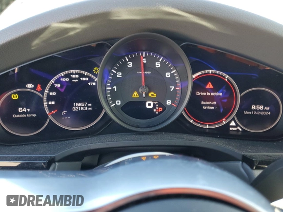 2021 Porsche Cayenne with VIN WP1BA2AY9MDA42251, listed as a Copart auction lot 82219674 with 15,657 mi miles and Non repairable. Bid and sale history available at DreamBid. Image 9.