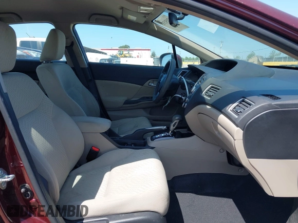 2014 Honda Civic LX with VIN 19XFB2F58EE261765, listed as a IAAI auction lot 42151335 with 55,881 mi miles. Bid and sale history available at carsss.com. Image 5.