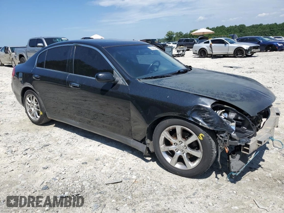 2004 Infiniti G35 w/Leather with VIN JNKCV51E64M110490, listed as a Copart auction lot 63454464 with 276,137 mi miles and Salvage Title. Bid and sale history available at DreamBid. Image 4.