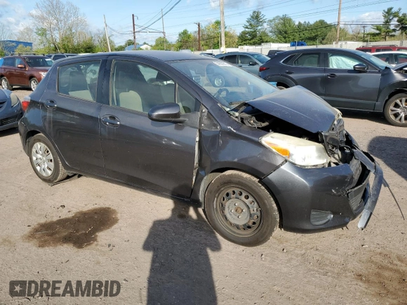 2013 Toyota Yaris L with VIN JTDKTUD32DD547099, listed as a Copart auction lot 54653615 with 153,439 mi miles and Salvage Title. Bid and sale history available at DreamBid. Image 4.